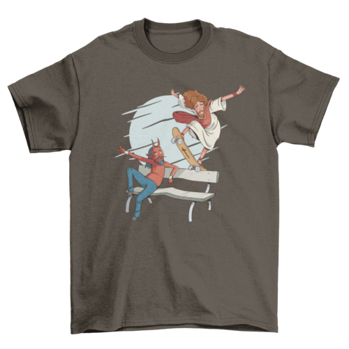 Jesus Skateboarding, Christian Tee, Skater, Skateboarder t-shirt