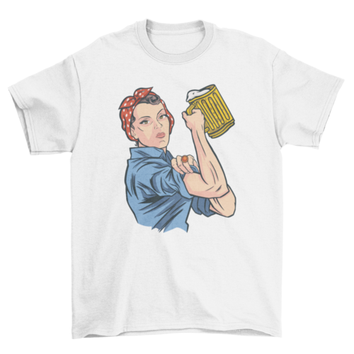 Beer woman t-shirt