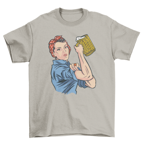 Beer woman t-shirt