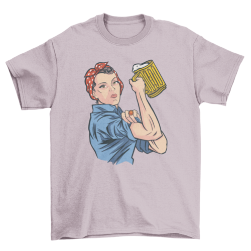 Beer woman t-shirt