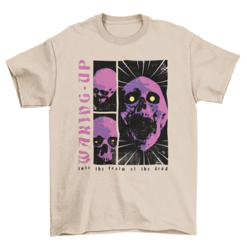 Death Scary Fashion Halloween Dead Fashion Skull waking up t-shirt