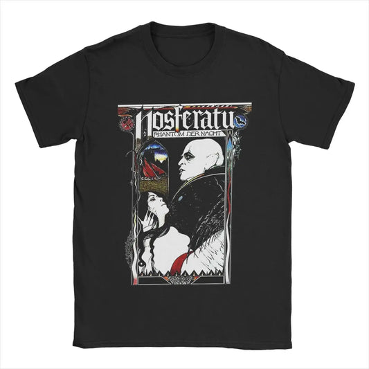 Nosferatu 1922 Horror Movie Vampire Men's T Shirts Dracula Halloween