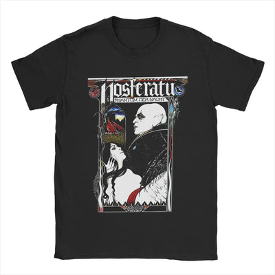 Nosferatu 1922 Horror Movie Vampire Men's T Shirts Dracula Halloween