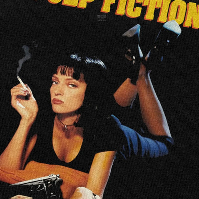 Vintage Pulp Fiction T Shirt Men Mia Wallace Tshirt Quentin Tarantino