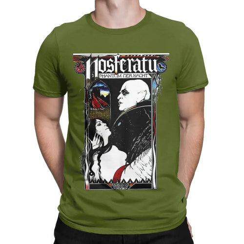 Nosferatu 1922 Horror Movie Vampire Men's T Shirts Dracula Halloween