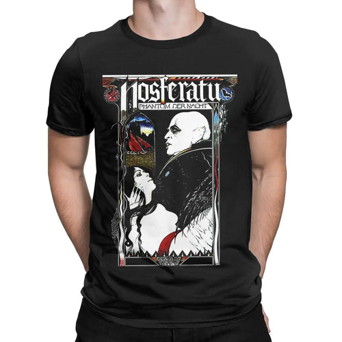 Nosferatu 1922 Horror Movie Vampire Men's T Shirts Dracula Halloween