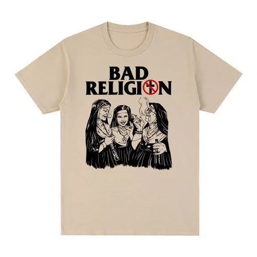 BAD RELIGION Vintage T-shirt Punk Rock American Cotton Casual Homme