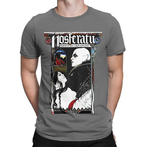 Nosferatu 1922 Horror Movie Vampire Men's T Shirts Dracula Halloween