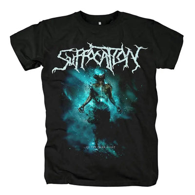 Black Suffocation Rock Band Graphic Print T Shirt Fashion Hip Hop