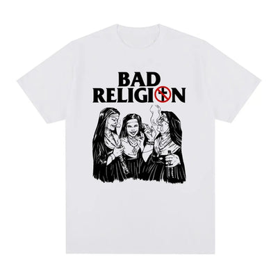 BAD RELIGION Vintage T-shirt Punk Rock American Cotton Casual Homme