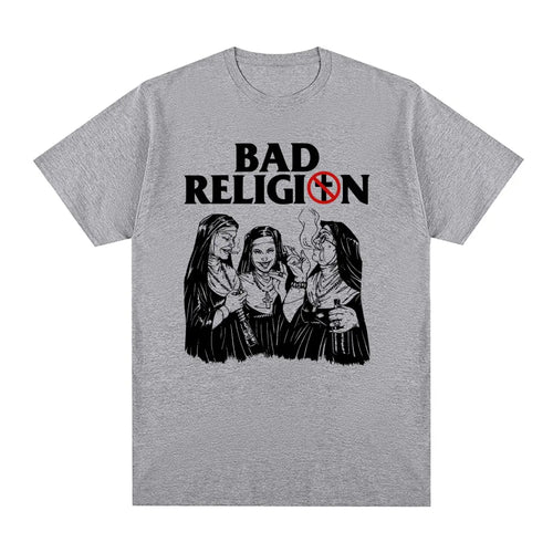 BAD RELIGION Vintage T-shirt Punk Rock American Cotton Casual Homme