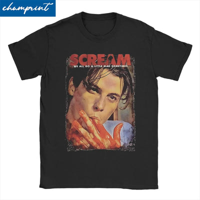 Scream Movie Billy Loomis T Shirt Men Women's Pure Cotton Humorous