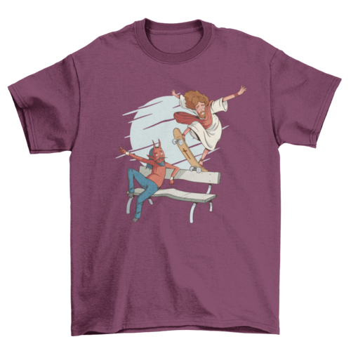 Jesus Skateboarding, Christian Tee, Skater, Skateboarder t-shirt