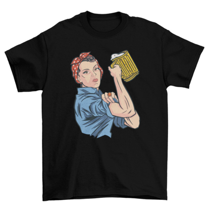 Beer woman t-shirt