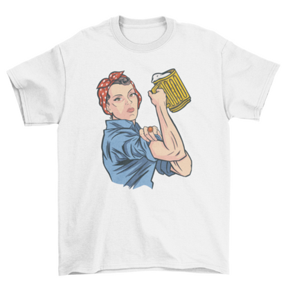 Beer woman t-shirt