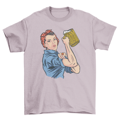 Beer woman t-shirt