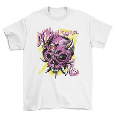 Demon skull creepy t-shirt