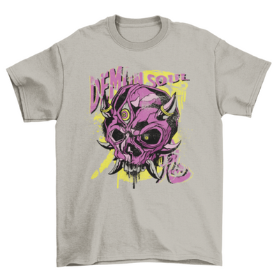 Demon skull creepy t-shirt