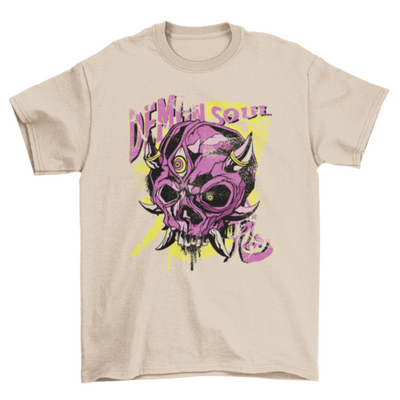 Demon skull creepy t-shirt