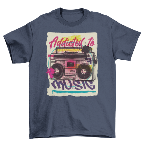 Boombox urban graffiti t-shirt