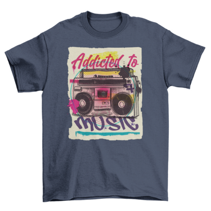 Boombox urban graffiti t-shirt