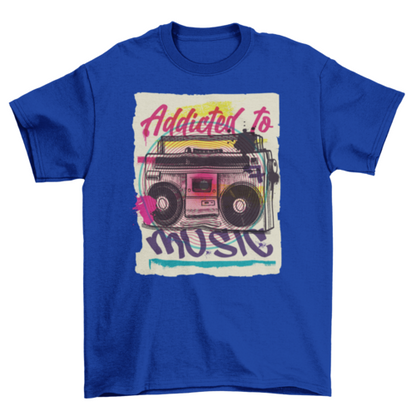 Boombox urban graffiti t-shirt