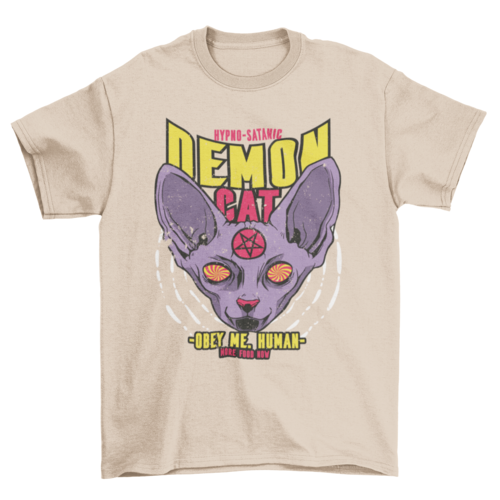 Sphinx cat animal satanic t-shirt