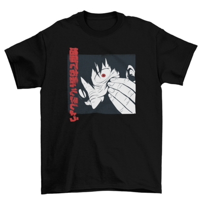 Horror anime girl face t-shirt