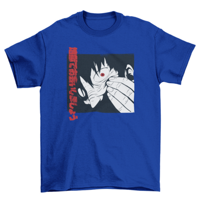 Horror anime girl face t-shirt