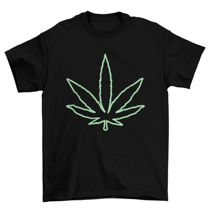 Cannabis marihuana leaf t-shirt design