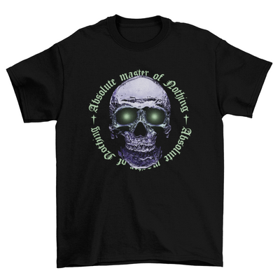 Metal skull quote t-shirt