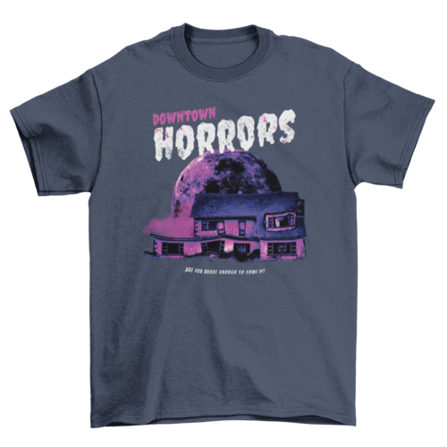 Haunted house horror home  t-shirt