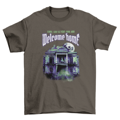 Haunted mansion horror t-shirt