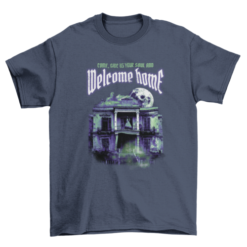 Haunted mansion horror t-shirt