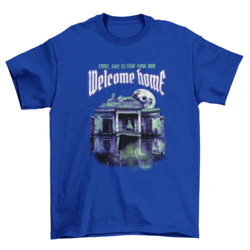 Haunted mansion horror t-shirt