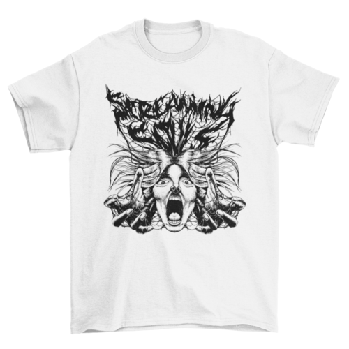 Horror halloween hand drawn t-shirt