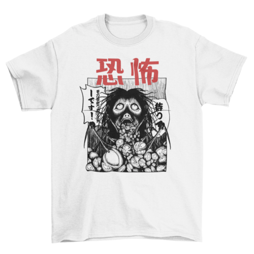 Horror manga creature t-shirt