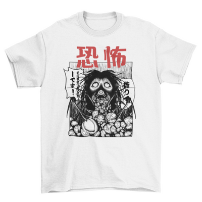 Horror manga creature t-shirt