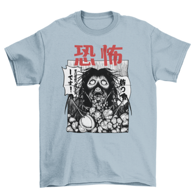 Horror manga creature t-shirt