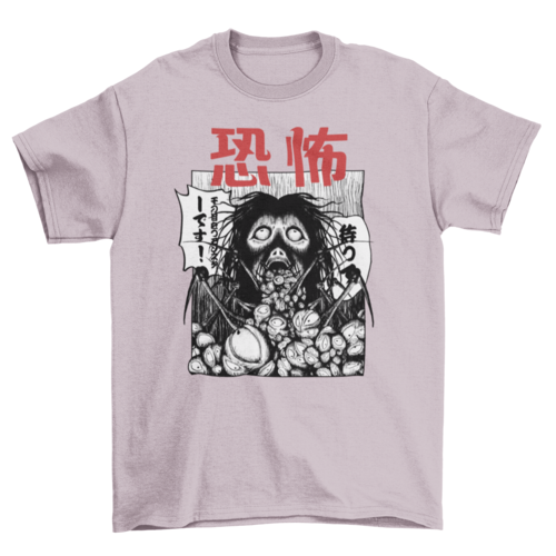 Horror manga creature t-shirt