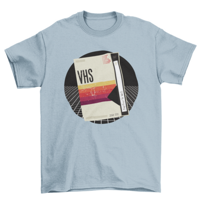 Unique Fashion Vinyl VHS Video Song Music vintage Retro t-shirt