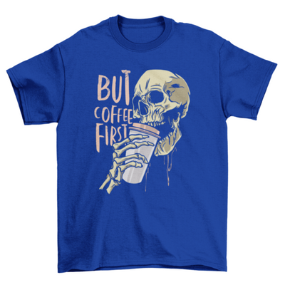 Coffee skull t-shirt