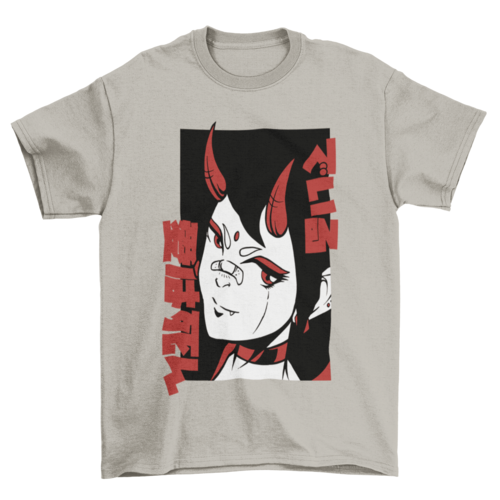 Horror anime girl t-shirt