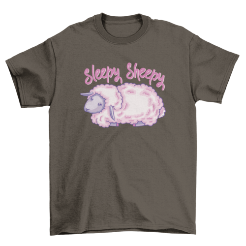 Sleepy Sheepy T-shirt Design